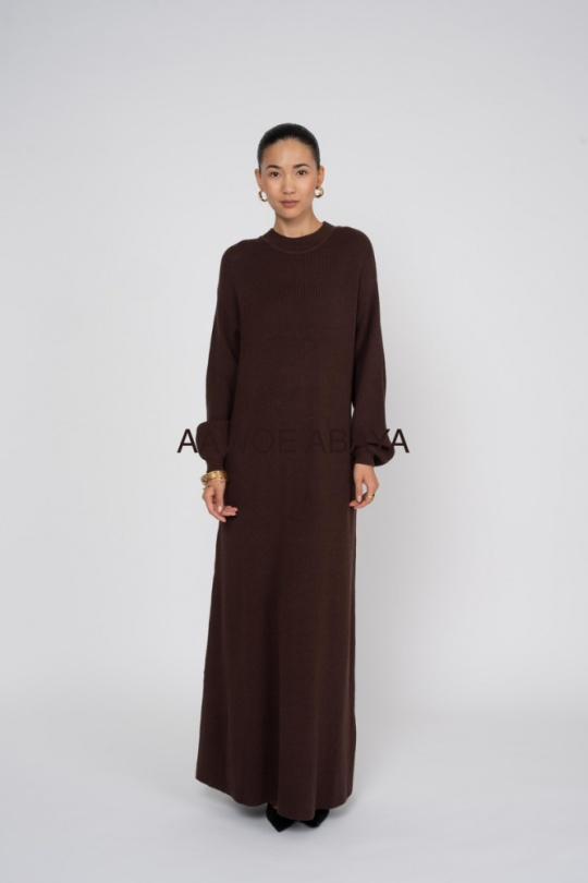 Abaya Femme Noir SILVER FASHION T2046 Efashion Paris