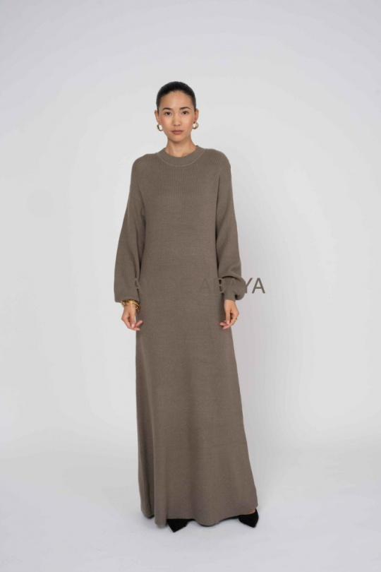 Abaya Femme Noir SILVER FASHION T2046 Efashion Paris