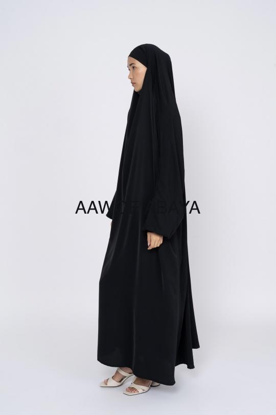 Abaya Femme Noir SILVER FASHION 2305 Efashion Paris