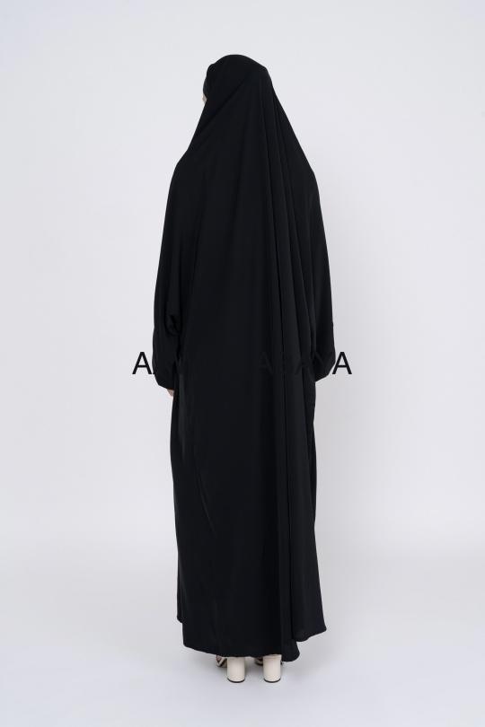 Abaya Femme Noir SILVER FASHION 2305 Efashion Paris