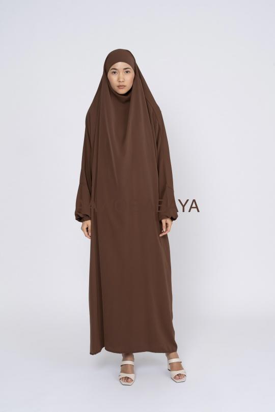 Abaya Femme Noir SILVER FASHION 2305 Efashion Paris