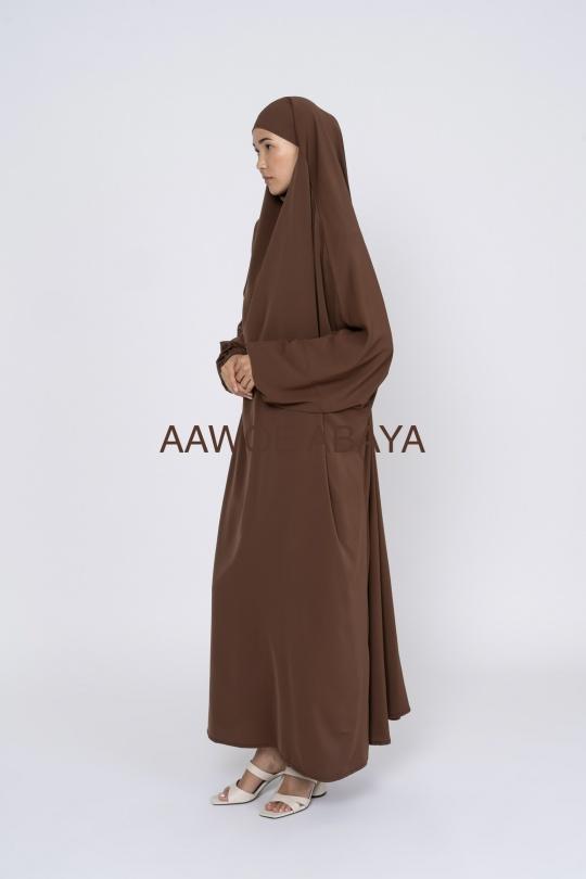 Abaya Femme Noir SILVER FASHION 2305 Efashion Paris