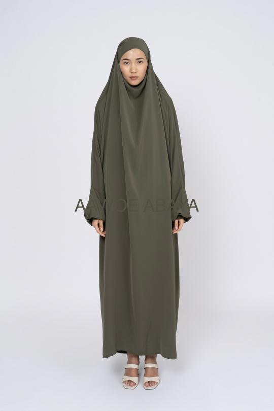 Abaya Femme Noir SILVER FASHION 2305 Efashion Paris
