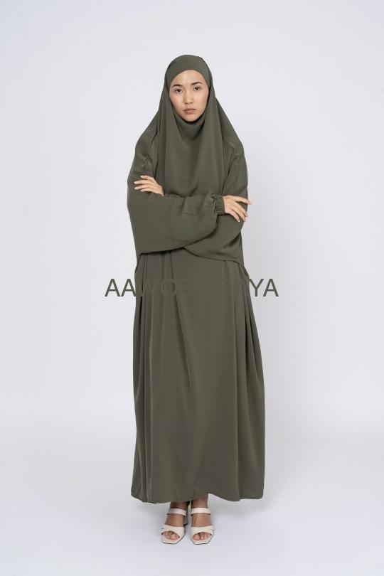 Abaya Femme Noir SILVER FASHION 2305 Efashion Paris