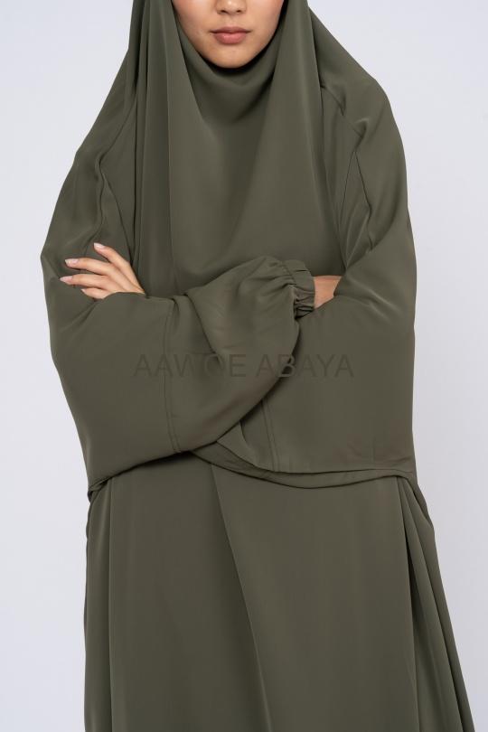 Abaya Femme Noir SILVER FASHION 2305 Efashion Paris