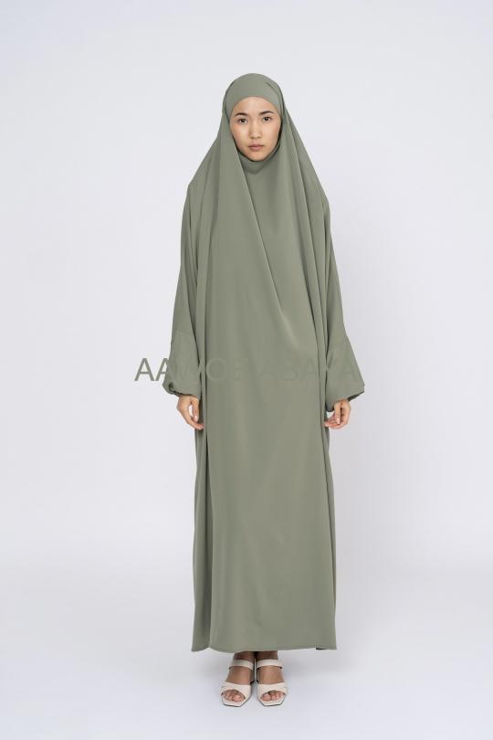 Abaya Femme Noir SILVER FASHION 2305 Efashion Paris