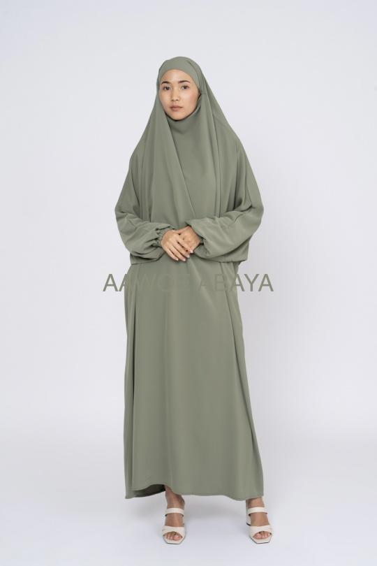 Abaya Femme Noir SILVER FASHION 2305 Efashion Paris