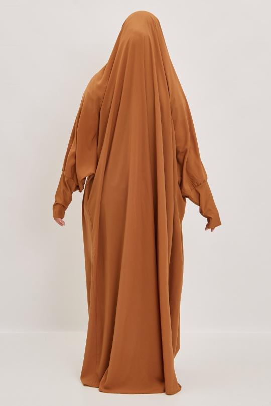 Abaya Femme Gris clair SILVER FASHION 7067 Efashion Paris