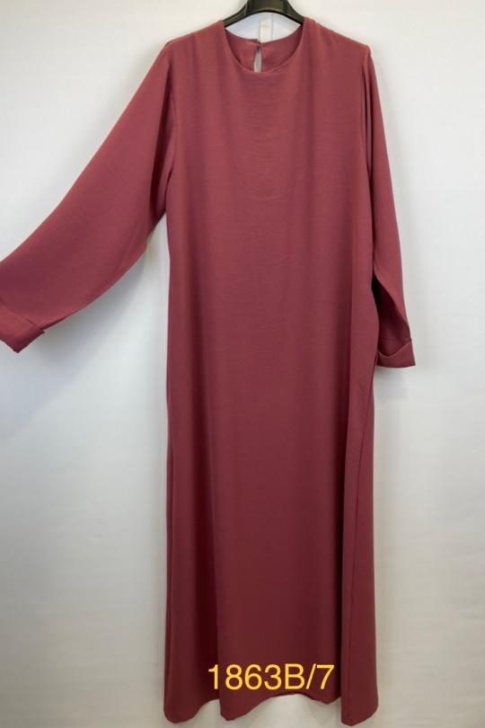 Abaya Femme Rouge bordeaux SILVER FASHION 1863B Efashion Paris