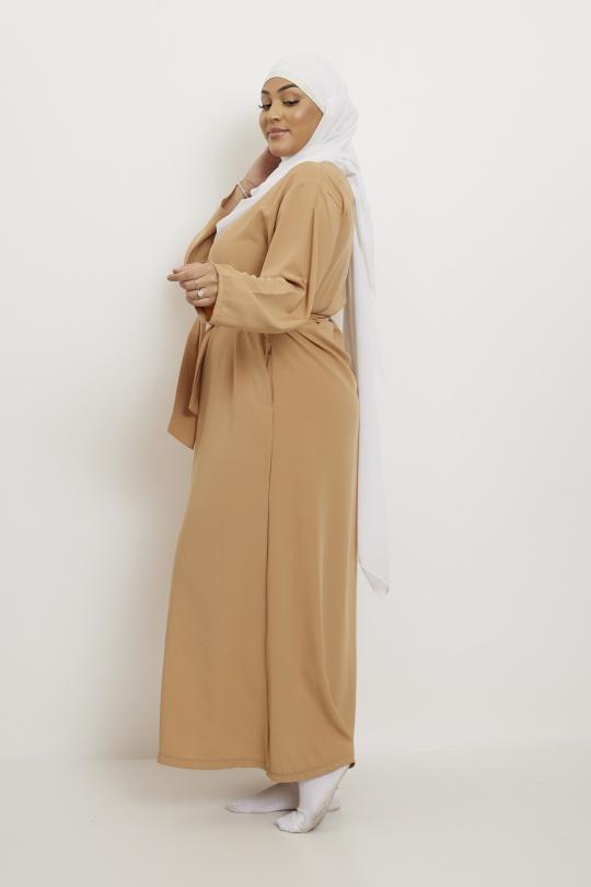 Abaya Femme Beige Clair SILVER FASHION 2009R Efashion Paris