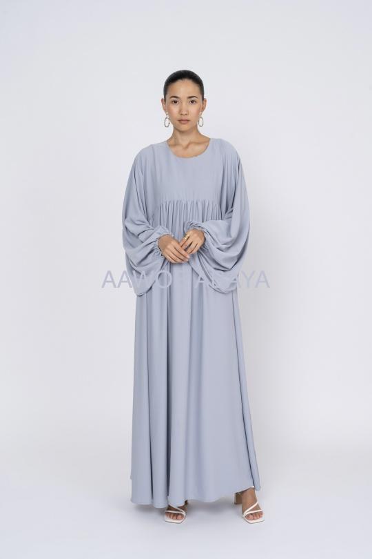 Abaya Femme Gris SILVER FASHION 3001 Efashion Paris