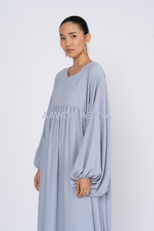 Abaya Femme Gris SILVER FASHION 3001 Efashion Paris