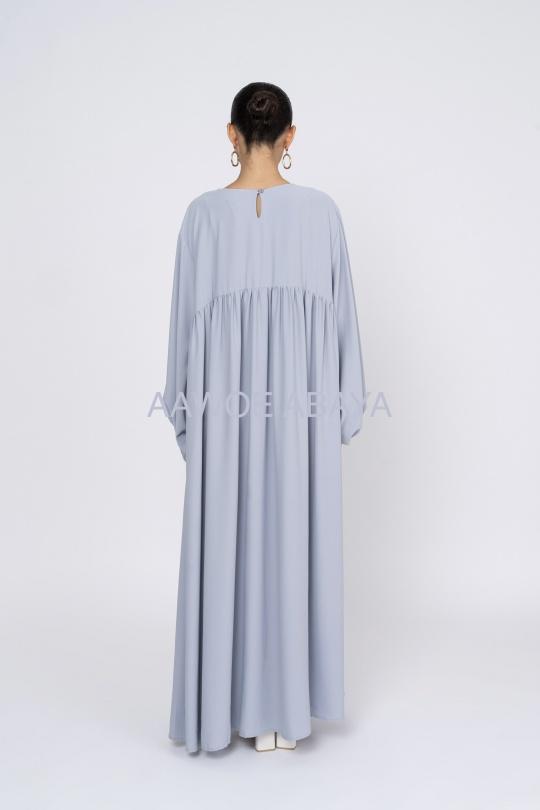 Abaya Femme Gris SILVER FASHION 3001 Efashion Paris