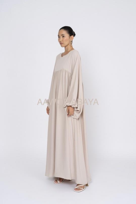 Abaya Femme Gris SILVER FASHION 3001 Efashion Paris