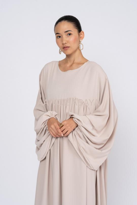 Abaya Femme Gris SILVER FASHION 3001 Efashion Paris