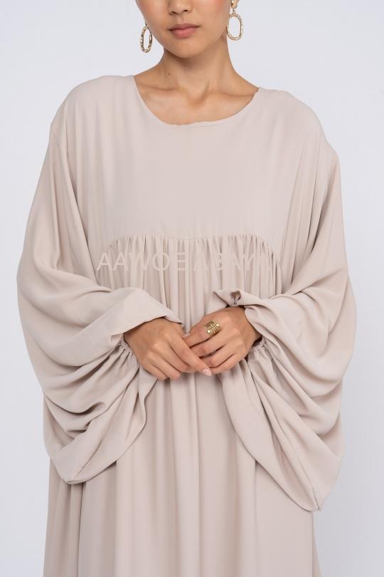 Abaya Femme Gris SILVER FASHION 3001 Efashion Paris