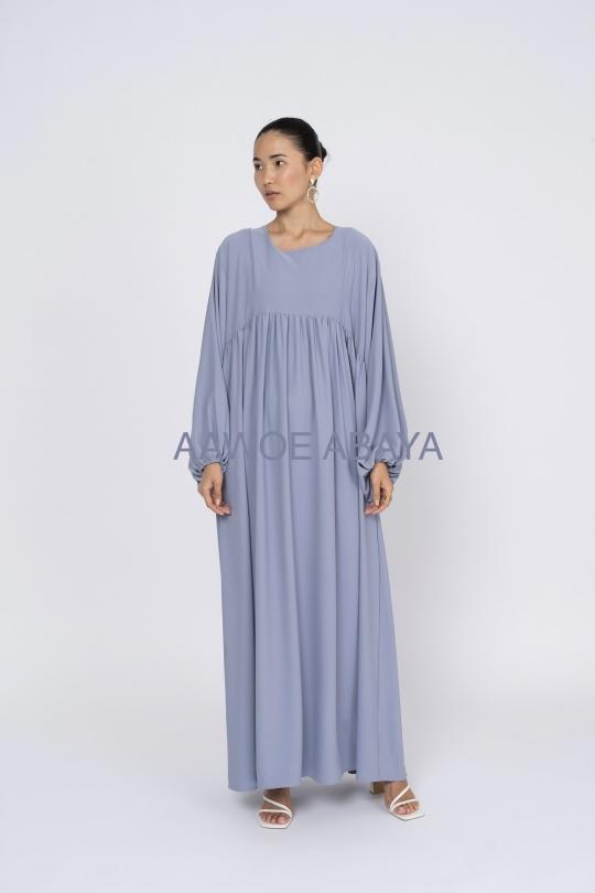 Abaya Femme Gris SILVER FASHION 3001 Efashion Paris