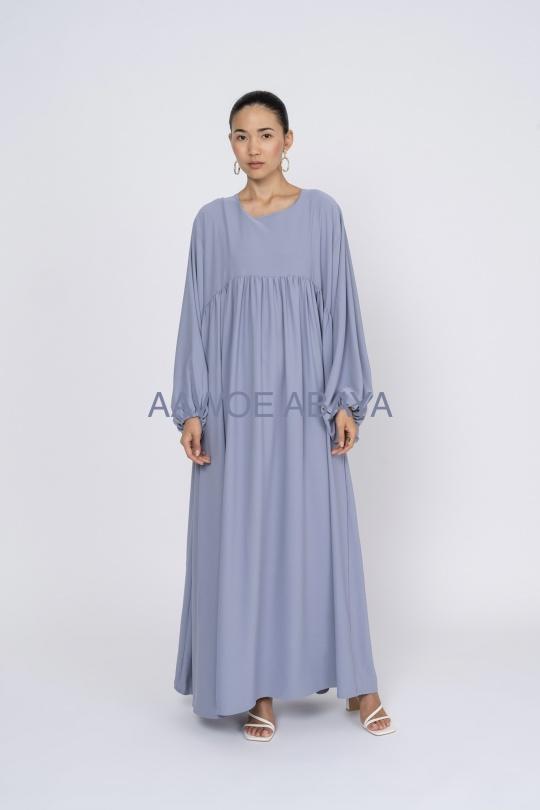 Abaya Femme Gris SILVER FASHION 3001 Efashion Paris