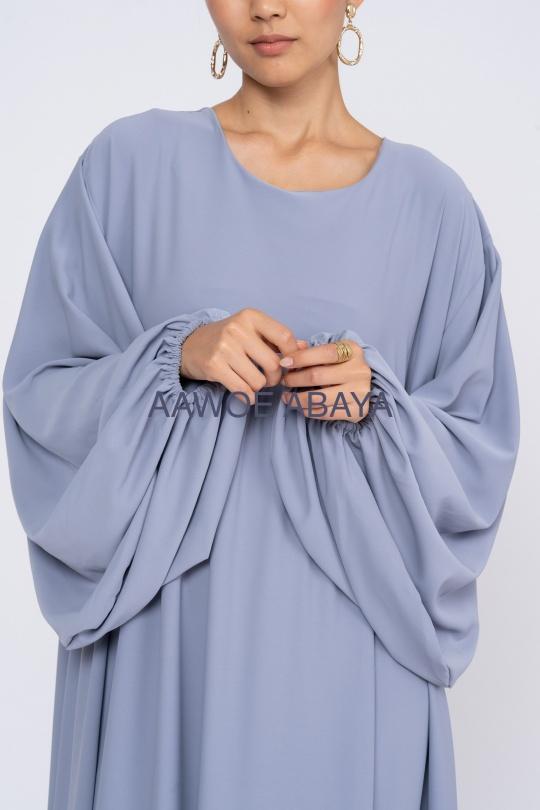 Abaya Femme Gris SILVER FASHION 3001 Efashion Paris