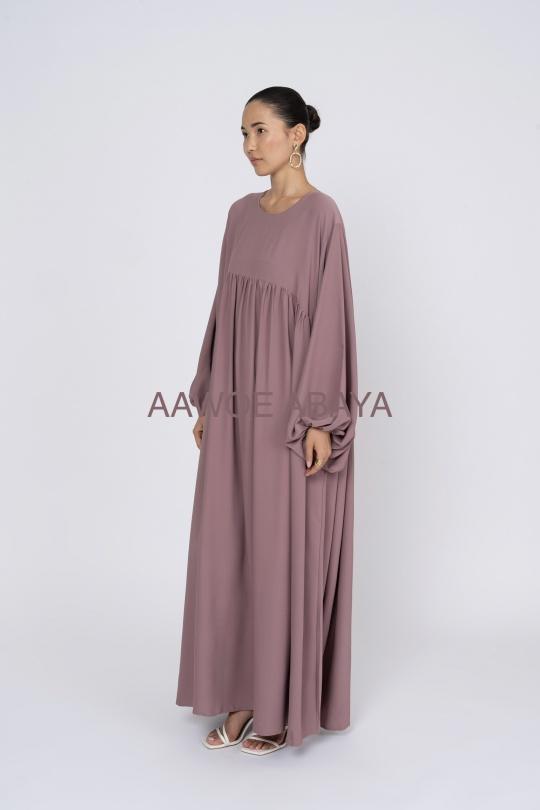 Abaya Femme Gris SILVER FASHION 3001 Efashion Paris