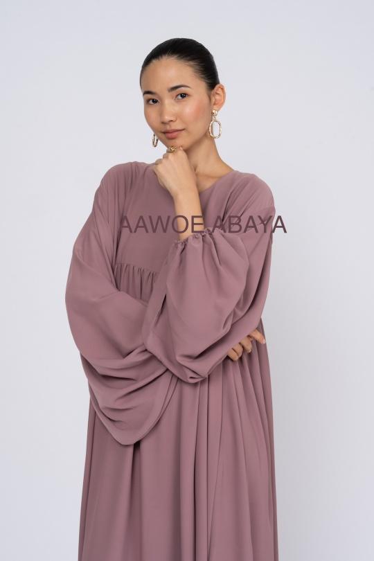 Abaya Femme Gris SILVER FASHION 3001 Efashion Paris