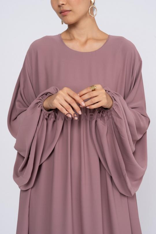 Abaya Femme Gris SILVER FASHION 3001 Efashion Paris