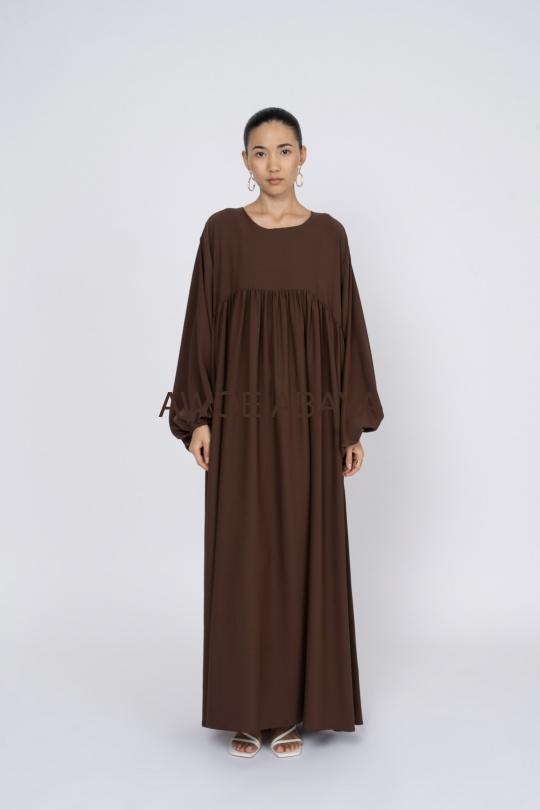 Abaya Femme Gris SILVER FASHION 3001 Efashion Paris