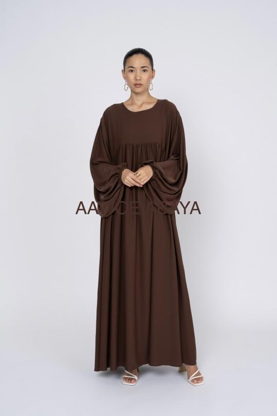 Abaya Femme Gris SILVER FASHION 3001 Efashion Paris