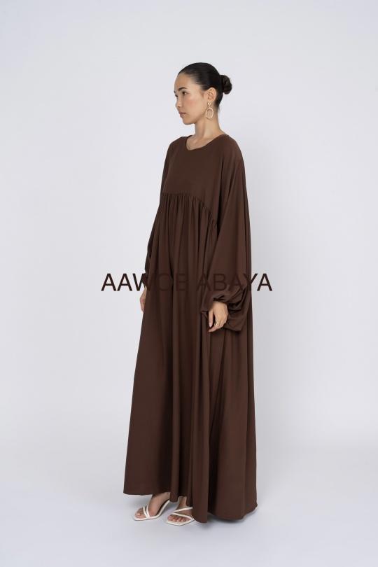 Abaya Femme Gris SILVER FASHION 3001 Efashion Paris