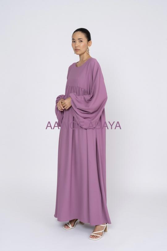 Abaya Femme Gris SILVER FASHION 3001 Efashion Paris