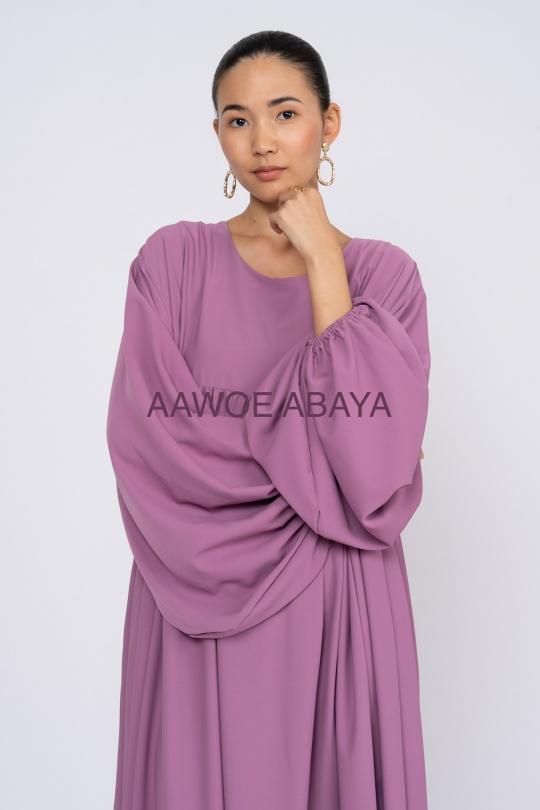 Abaya Femme Gris SILVER FASHION 3001 Efashion Paris