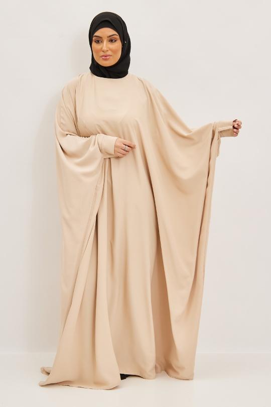 Abaya Femme Lavande SILVER FASHION 6176 Efashion Paris