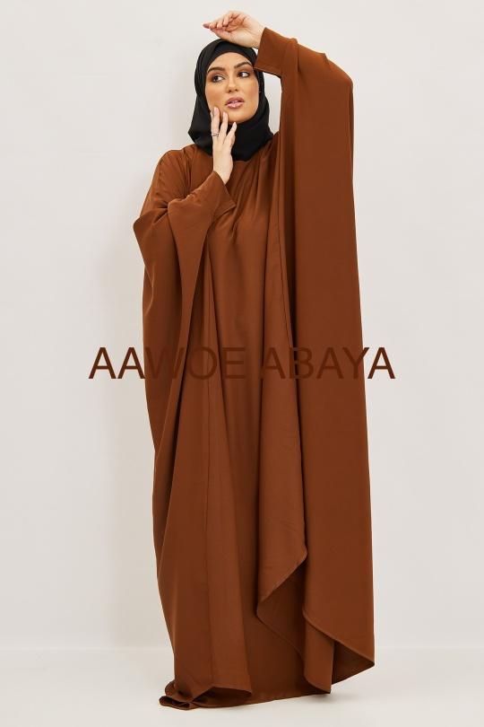 Abaya Femme Lavande SILVER FASHION 6176 Efashion Paris