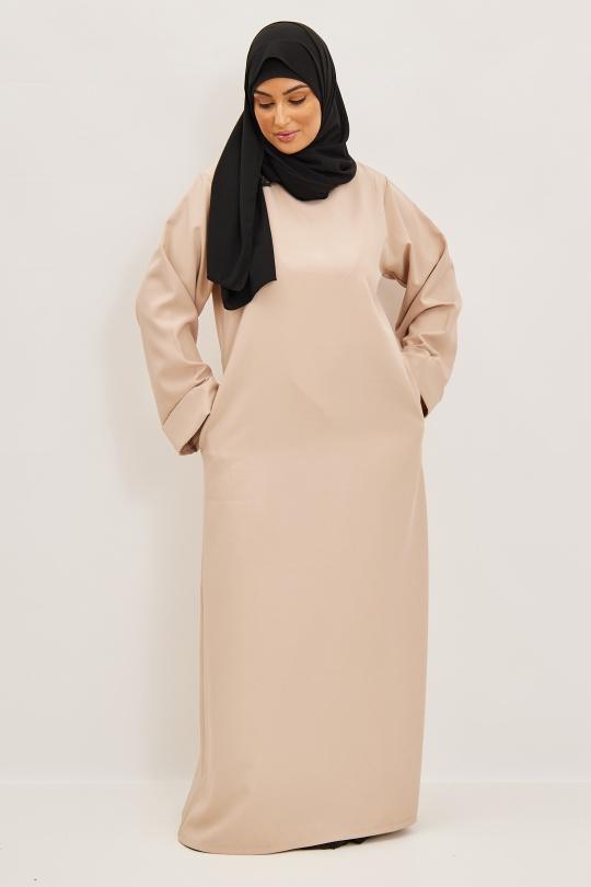 Abaya Femme Prune SILVER FASHION 7751 Efashion Paris