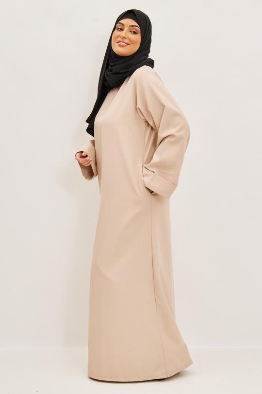 Abaya Femme Prune SILVER FASHION 7751 Efashion Paris