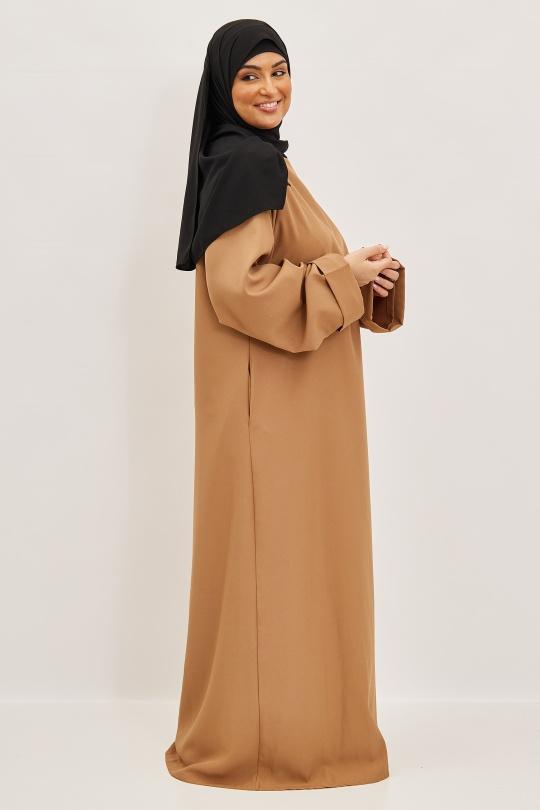 Abaya Femme Prune SILVER FASHION 7751 Efashion Paris