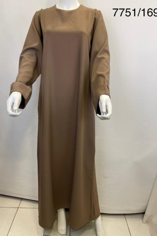 Abaya Femme Prune SILVER FASHION 7751 Efashion Paris