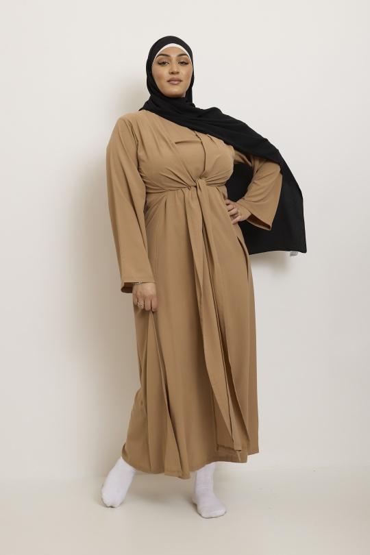 Abaya Femme Camel SILVER FASHION 01ER Efashion Paris