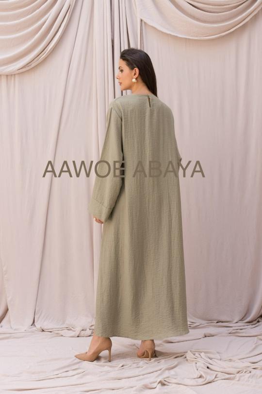 Abaya Femme Noir SILVER FASHION 2421 Efashion Paris