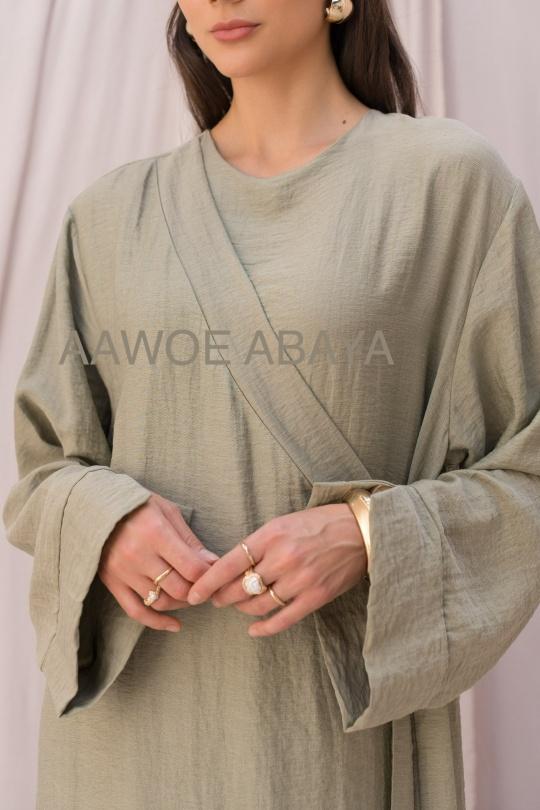 Abaya Femme Noir SILVER FASHION 2421 Efashion Paris