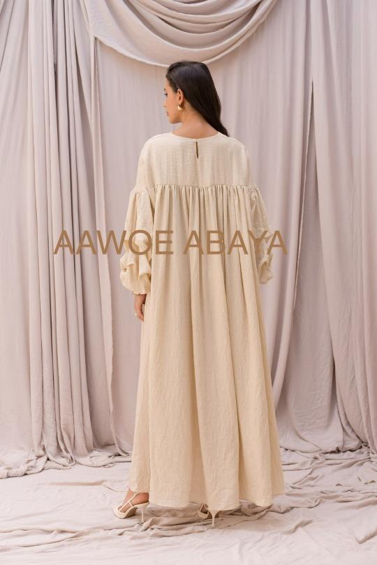 Abaya Femme Kaki clair SILVER FASHION 2433 Efashion Paris