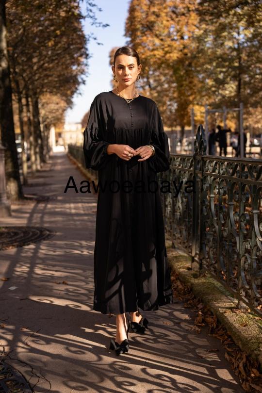 Abaya Femme Bleu ciel SILVER FASHION 2432 Efashion Paris