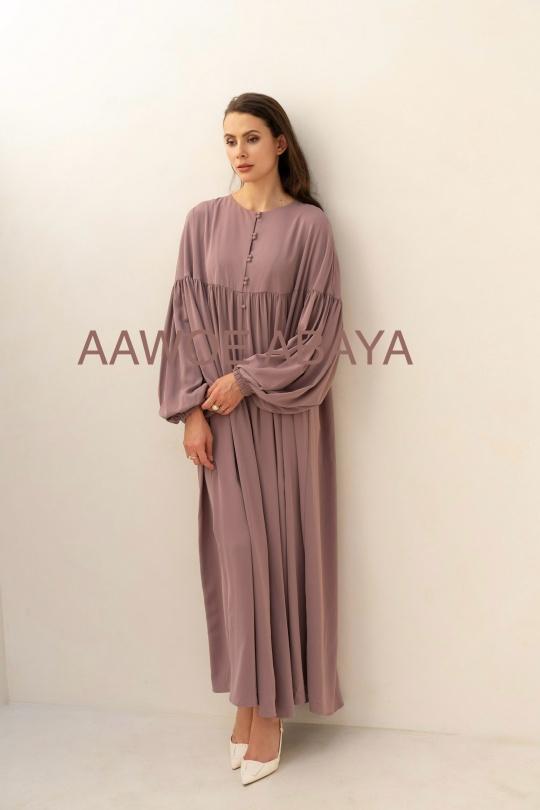 Abaya Femme Bleu ciel SILVER FASHION 2432 Efashion Paris