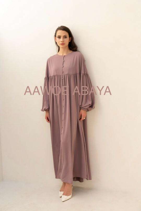 Abaya Femme Bleu ciel SILVER FASHION 2432 Efashion Paris