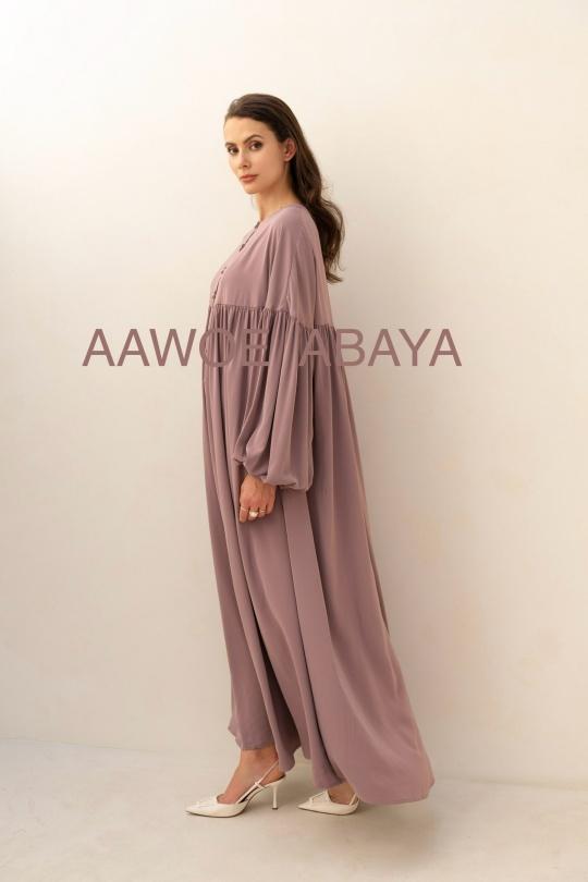 Abaya Femme Bleu ciel SILVER FASHION 2432 Efashion Paris