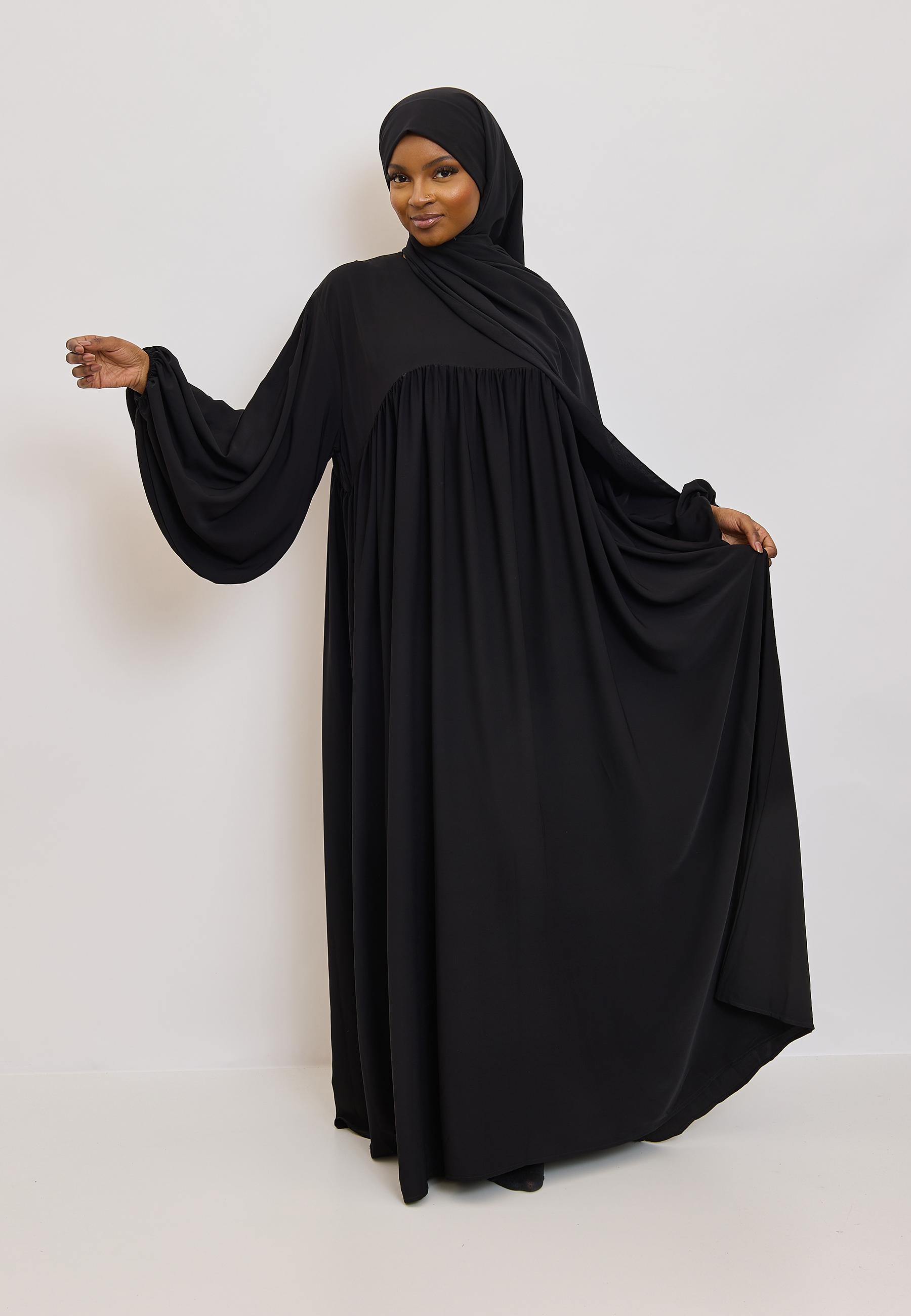 Abaya Femme Noir SILVER FASHION 3001 #c Efashion Paris