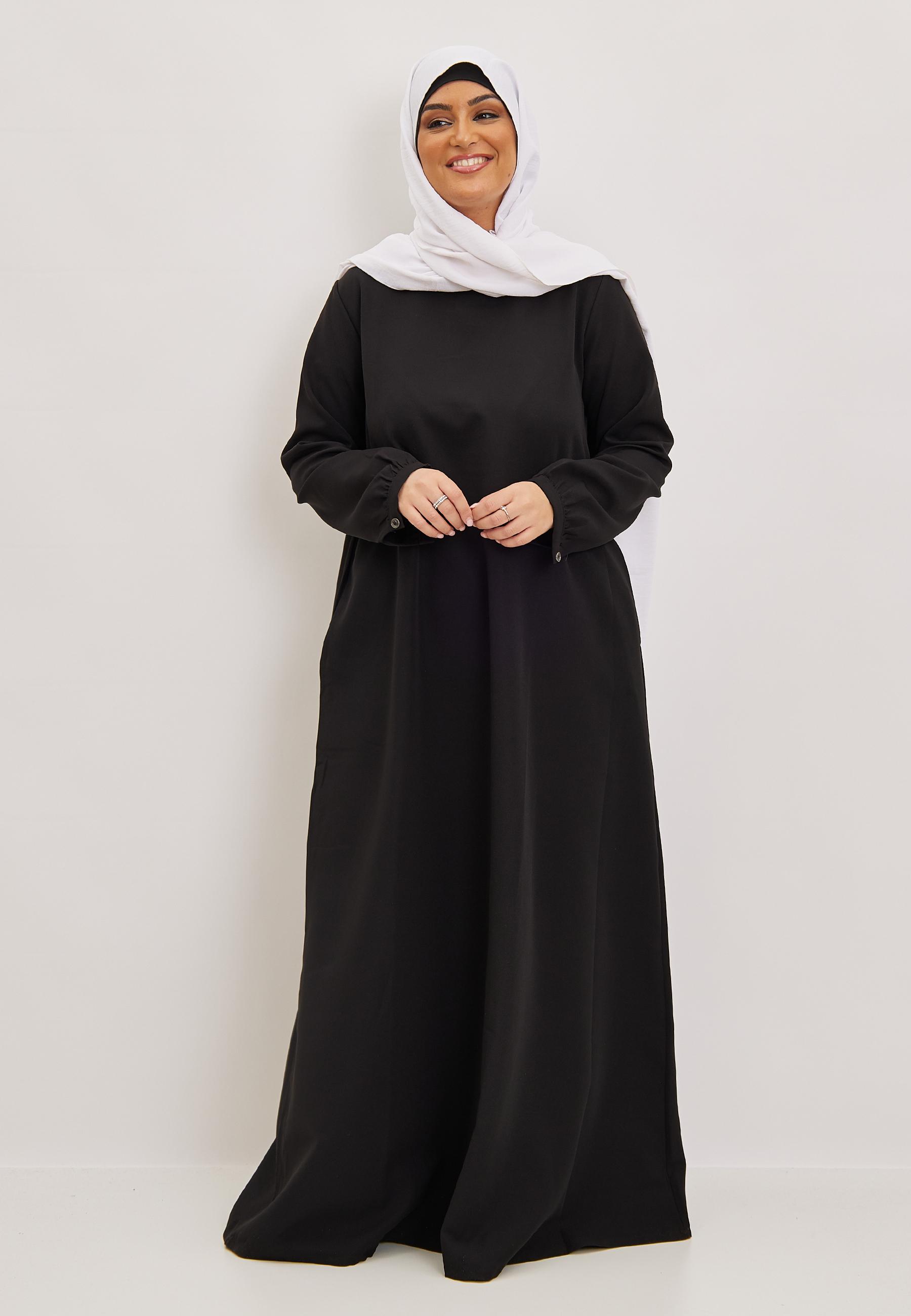 Abaya Femme Noir SILVER FASHION 2112 #c Efashion Paris