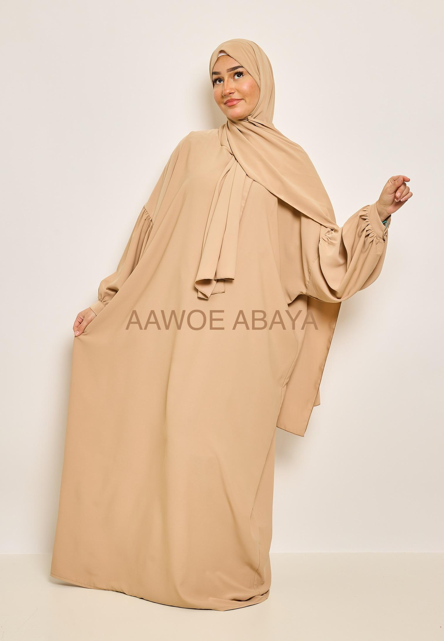 Abaya Femme Beige SILVER FASHION 2333 #c Efashion Paris