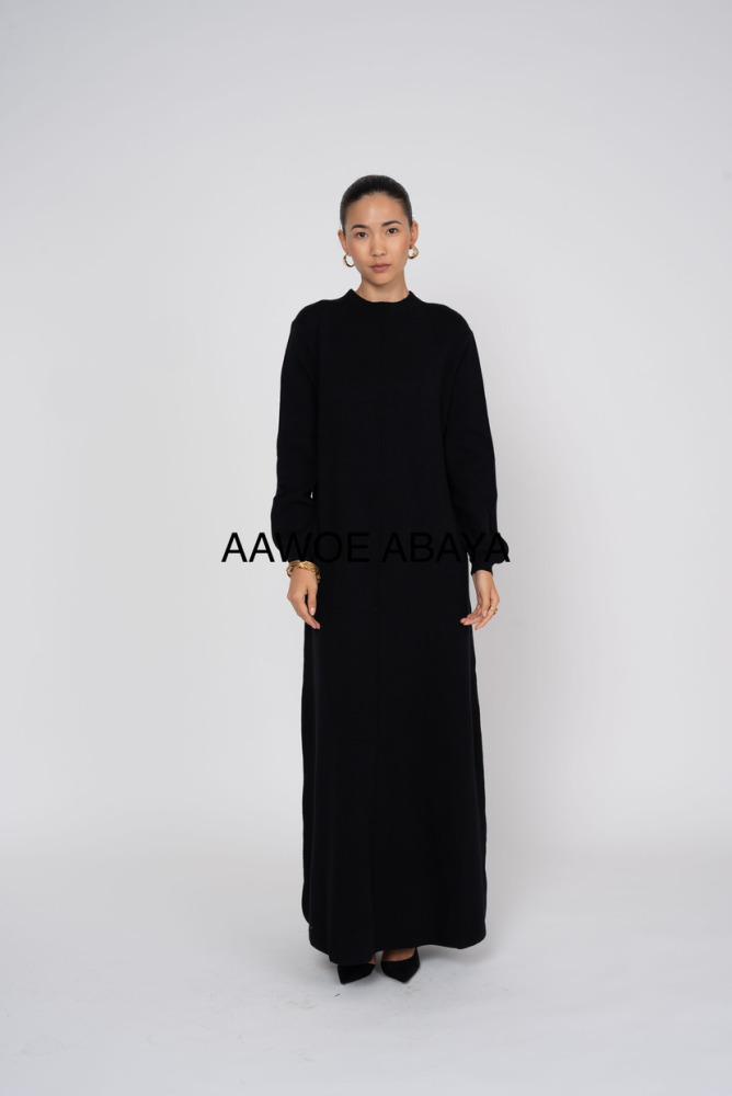 Abaya Femme Noir SILVER FASHION T2037 #c Efashion Paris