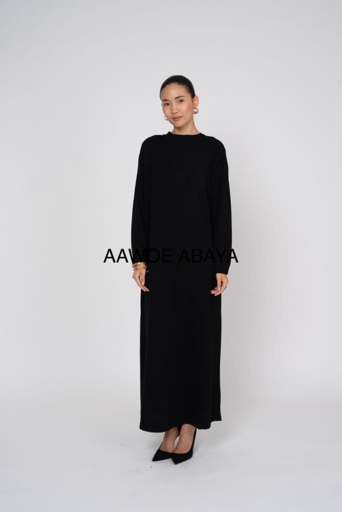 Abaya Femme Noir SILVER FASHION T8079 #c Efashion Paris